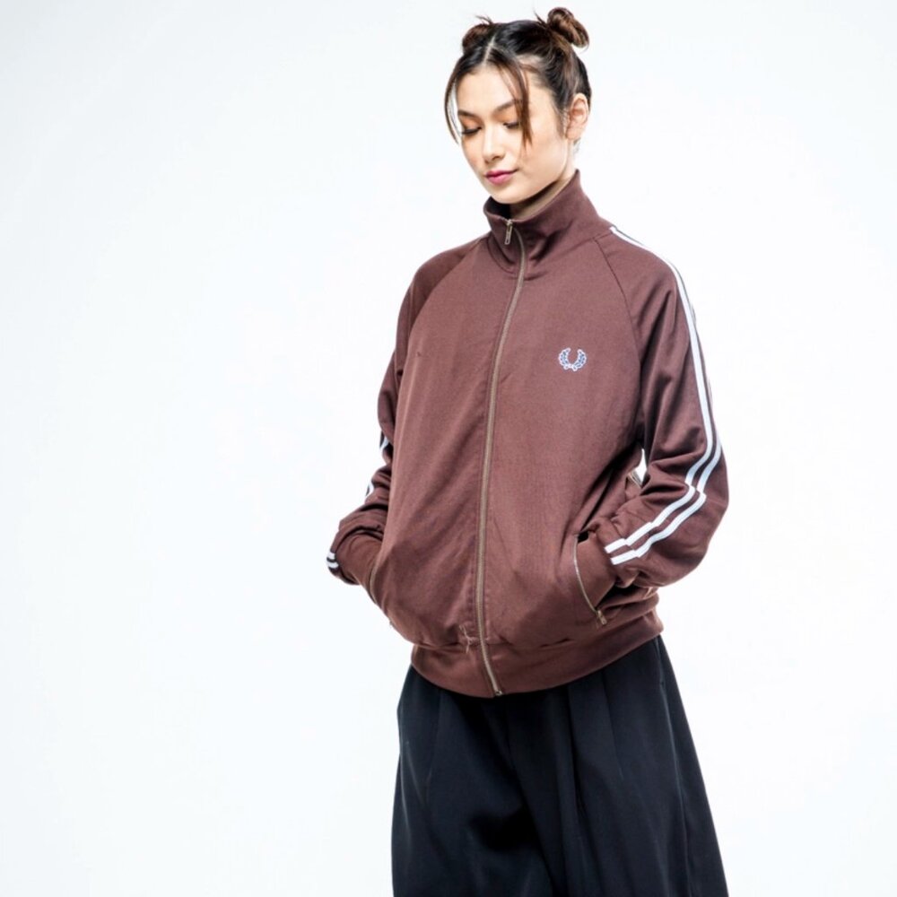 Reversible Ben Sherman-Fuct Track suit top w/Banksy Flower Thrower/reverse Fuct